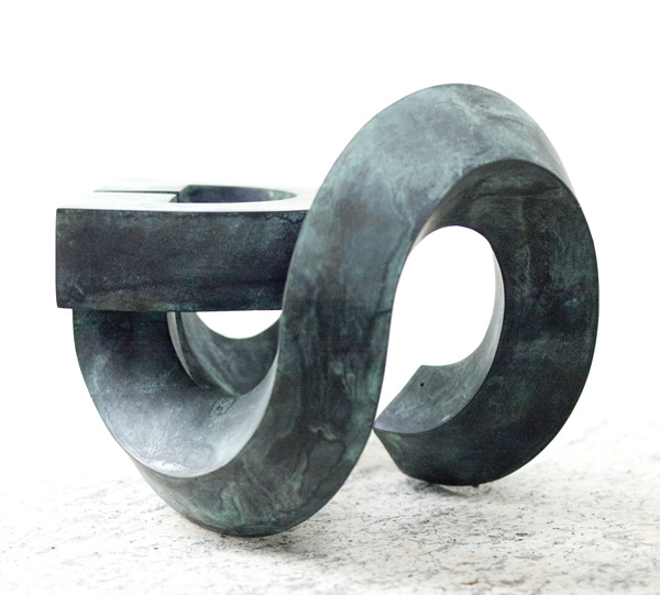 Bronze der gordische Knoten back